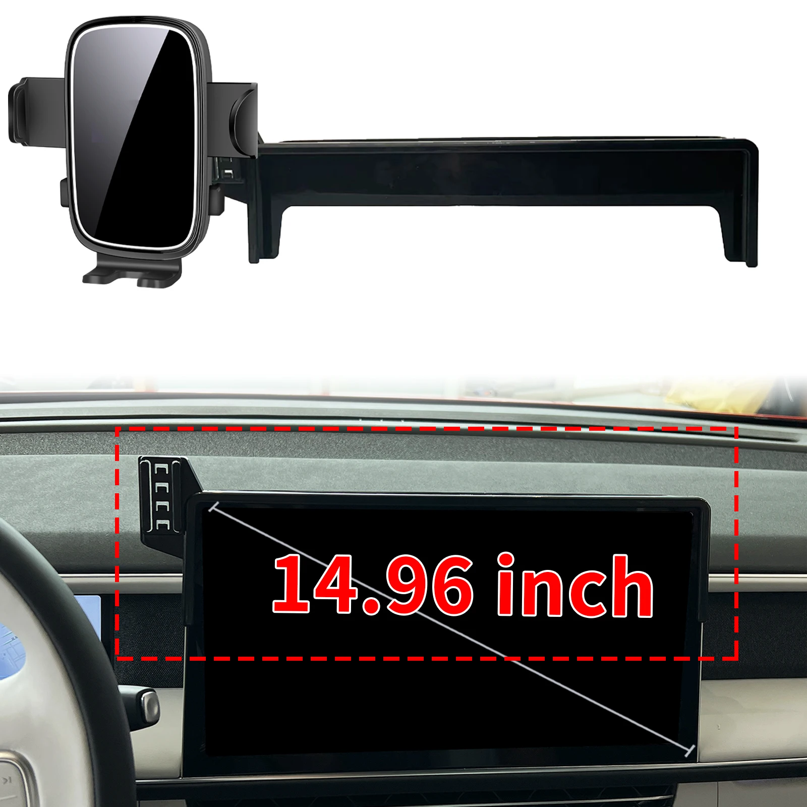 

fit for Xpeng G6 2023 2024 Custom Fit Phone Holder Mount Dashboard Screen Base No Drill Car​​ accessoires