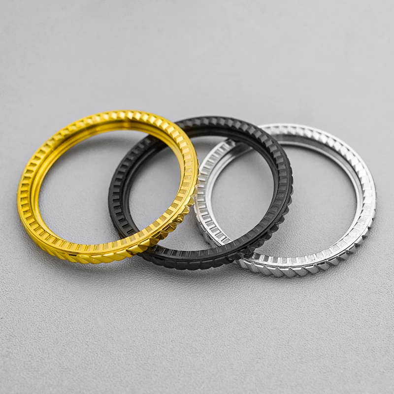 41mm Stainless Steel Coin Edge Bezel Compatible with SKX007 SKX009 SRPD CasesRotating Bezel Replacement Case Peripheral Bezel