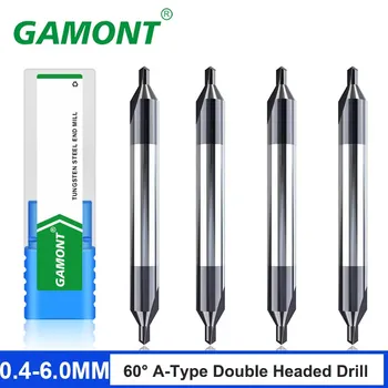 YIFINOTungsten Steel Carbide 60 Perceuse à revêtement de caractéristique, foret central de type A, double tête pour les partenaires d'usinage CNC, foret à pointe