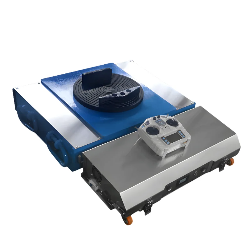 Battery Powered Tracked Carrier With Rotating Platform Heavy Duty Material Transfer Cart Remote Control Industrial Transport