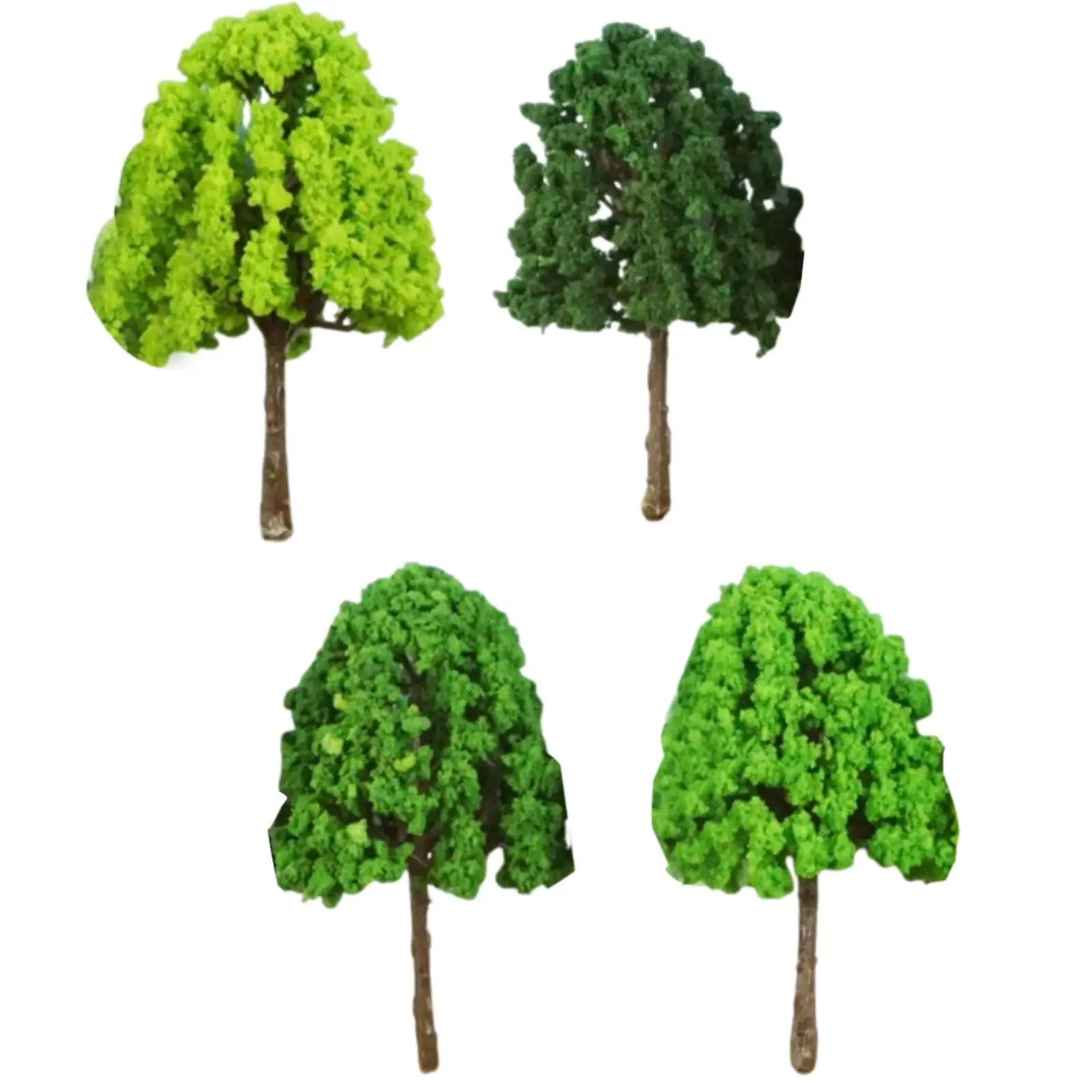 50 Pieces 3.74 inch Model Trees Miniature Trees for Landscape Building Scene