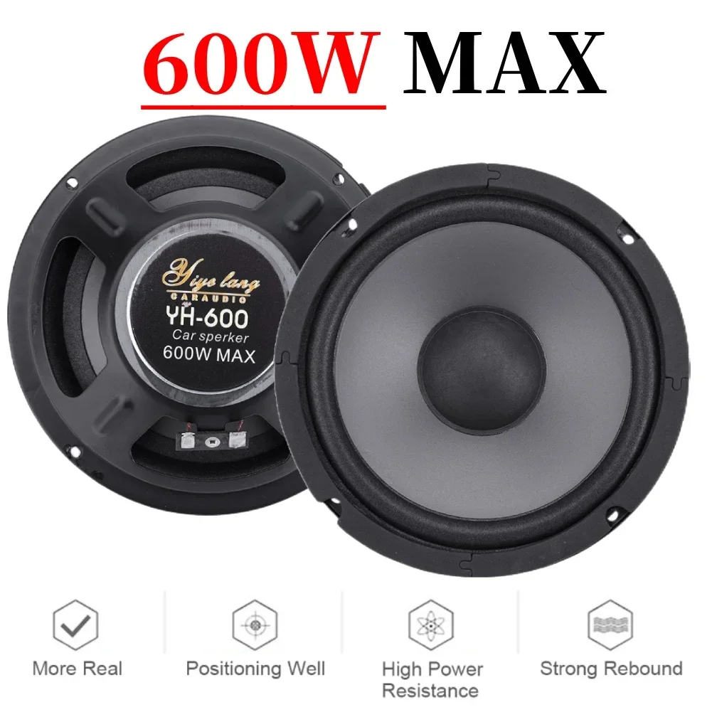1 stücke 6 Zoll 600 W Auto HiFi Koaxial Sound Lautsprecher Auto Tür Audio Musik Stereo Full Range Frequenz Automotive lautsprecher
