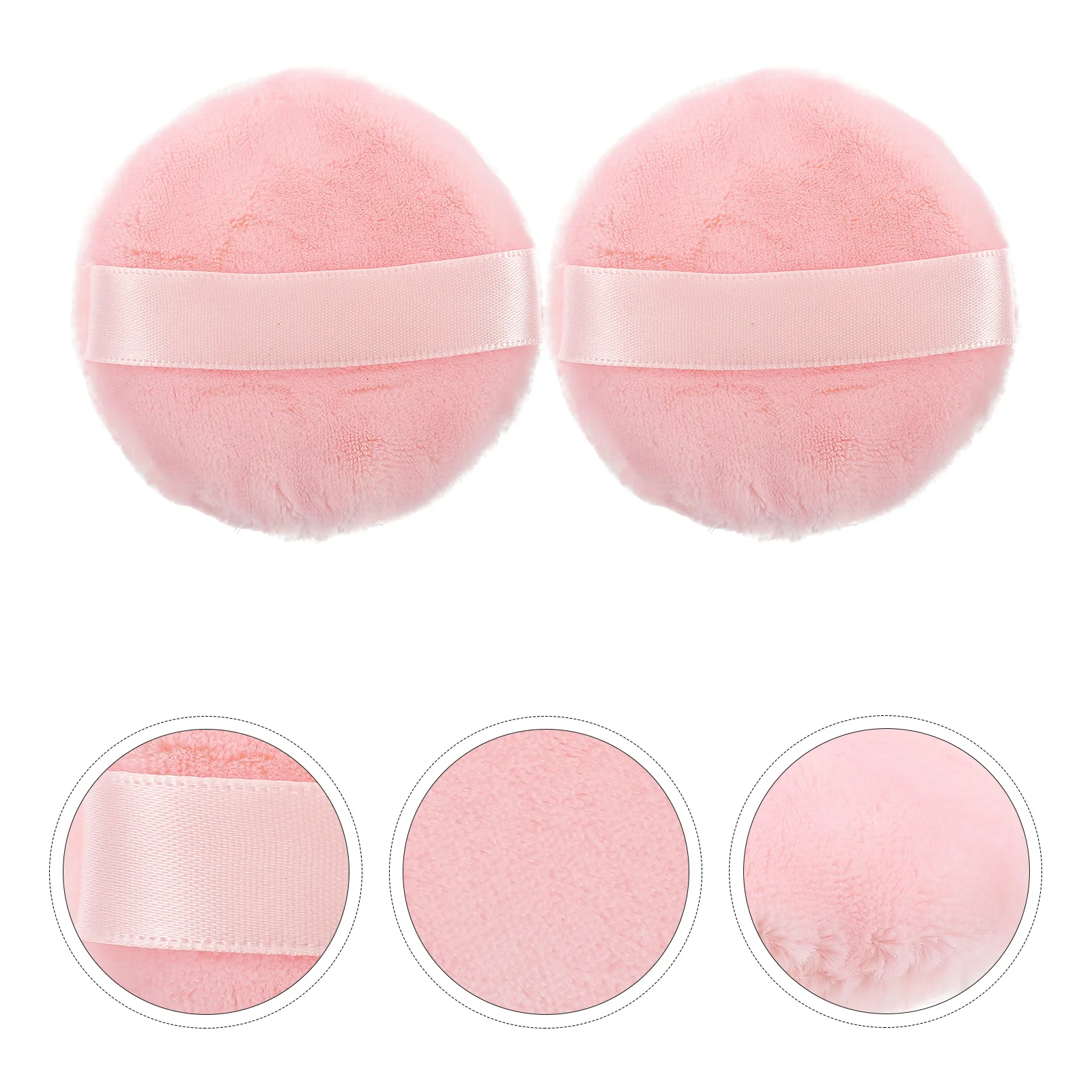 2 stuks make-up poeder wasbare katoenen sponzen voor gezicht foundation blusher markeerstift poeder