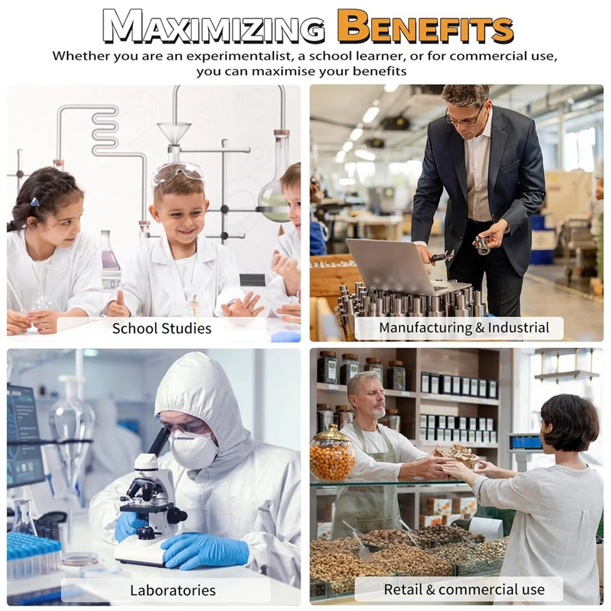 Laboratório Digital Escala eletrônica, Multi-Function, alta precisão, Gram-Escala, 1000G, 0.01G Precisão, 100G Peso