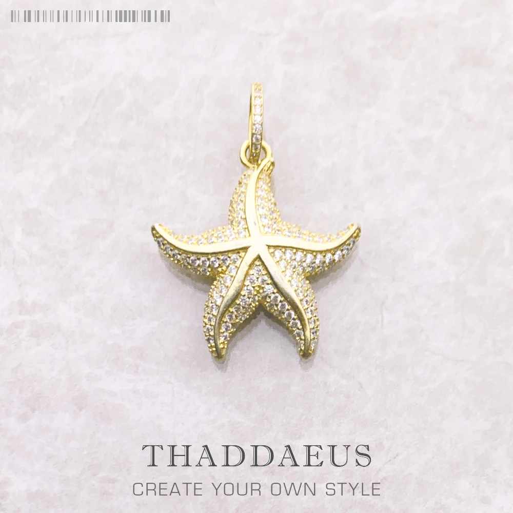 

Pendant Golden Oceanstar Spring Brand New Fine Jewelry Romantic 925 Sterling Silver Accessories Deep Sea Gift For Women