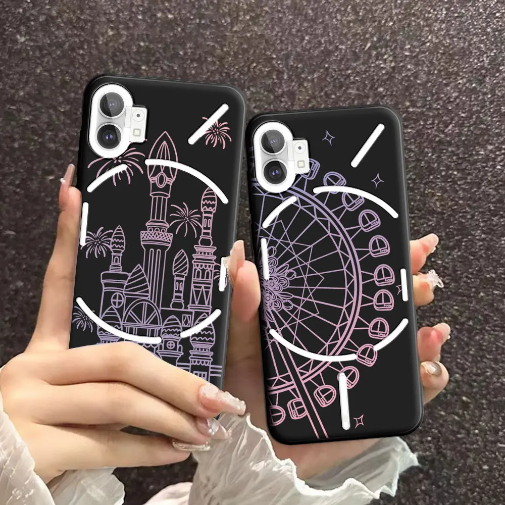 For Nothing Phone 1 2A 5G Case Cool Soft Silicone Beauty Floral TPU Phone Case For Nothing Phone 2 Back Cover Fashion Conque