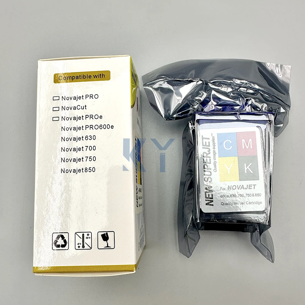 4pcs Cmyk Printer Ink Cartridge For Lecai Encad Novajet 750 505 600 630 500 736 850 880 Printhead Print Head 600dpi