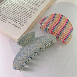 New Personalized Creative Geometric Hair Grab Clip Fashion Simple Acetic Acid Shark Clip Hair Accessories For Women Girls