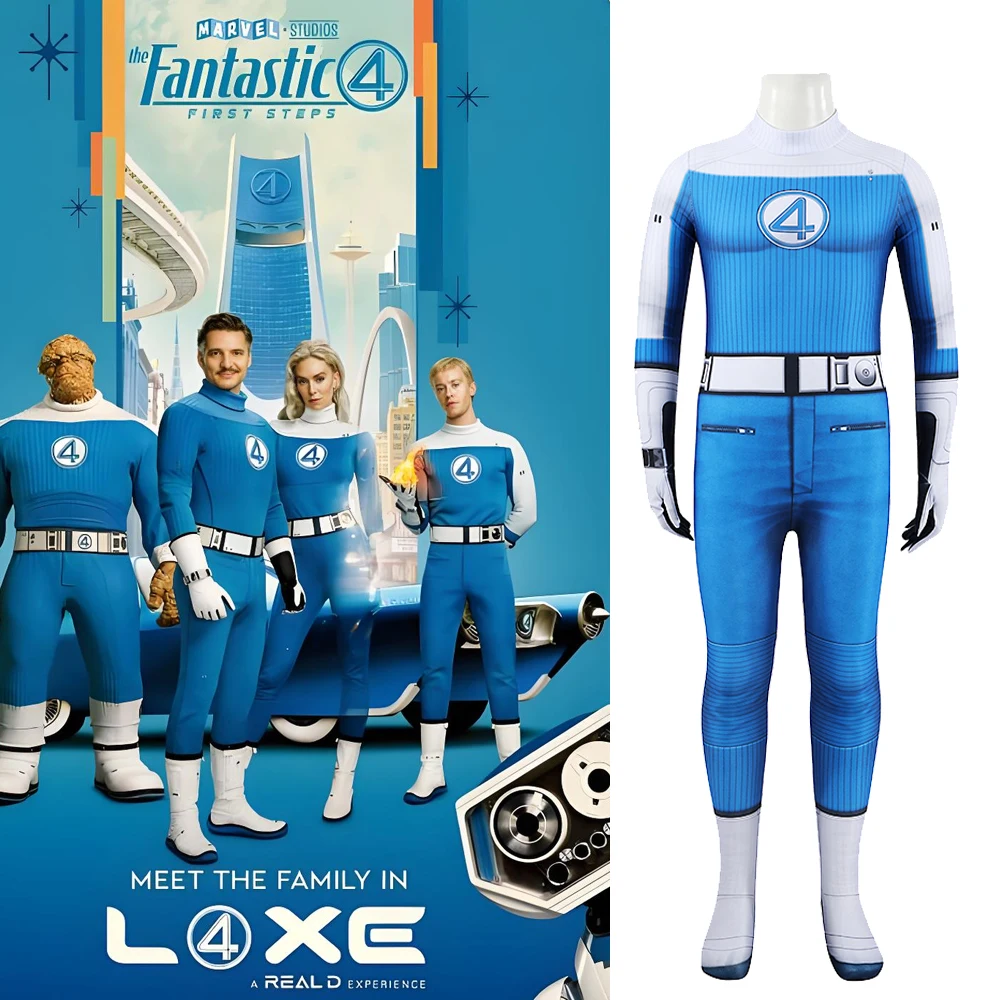 

Kids The Fantastic Four First Steps Cosplay Human Torch 3DPrinted Spandex Zentai Outfit Halloween Bodysuit Costume3-10years Kids