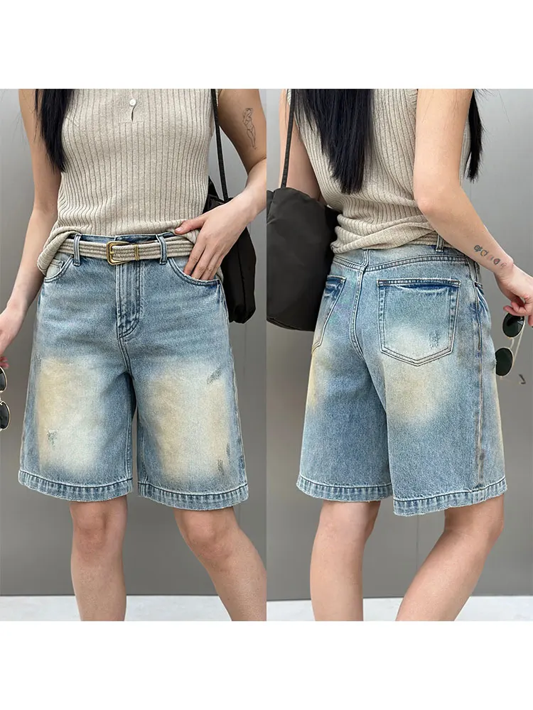 

Женские джинсы с высокой талией и широкими штанинами в стиле ретро, повседневные, свободного кроя, летние, модные, бренд Bodhl