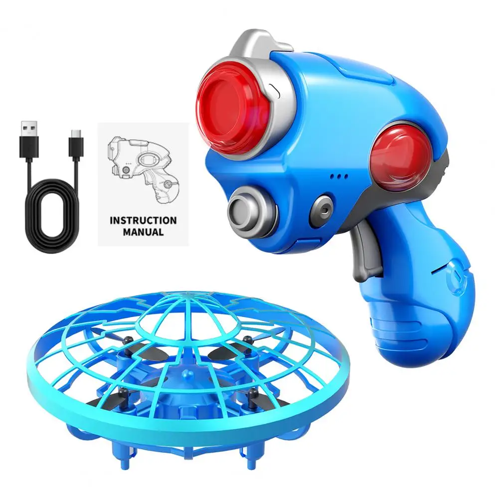 Kids Luminous Flying Disc Propeller Toys Intelligent Obstacle Avoidance Drone Obstacle Avoidance Mini Ball for Boys Toddlers