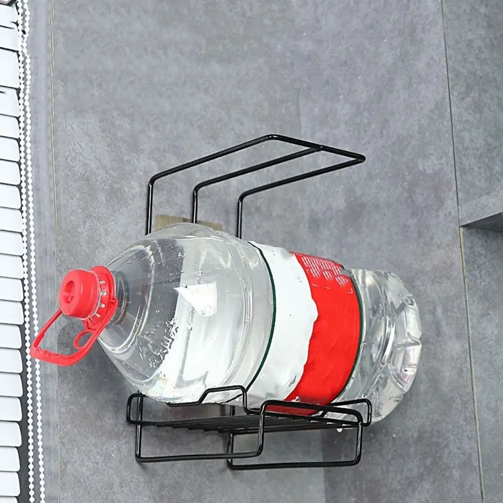 Estante de almacenamiento de paños de cocina de hierro, estante de drenaje de esponja blanco/negro montado en la pared con bandeja de goteo extraíble, ahorro de espacio