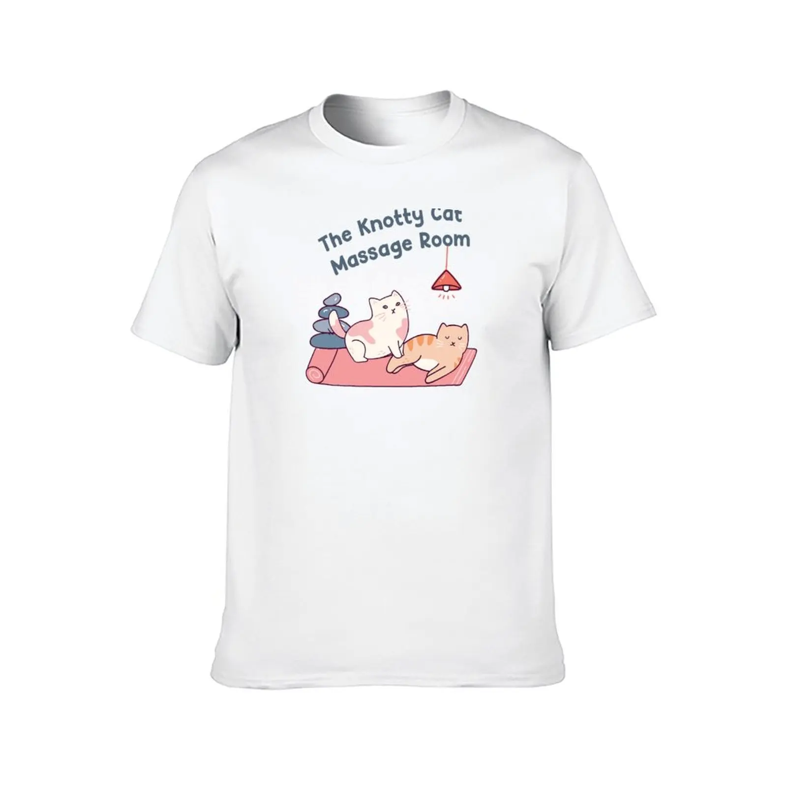 Massage Therapist - The knotty cat massage room_funny design T-Shirt vintage boys whites mens workout shirts