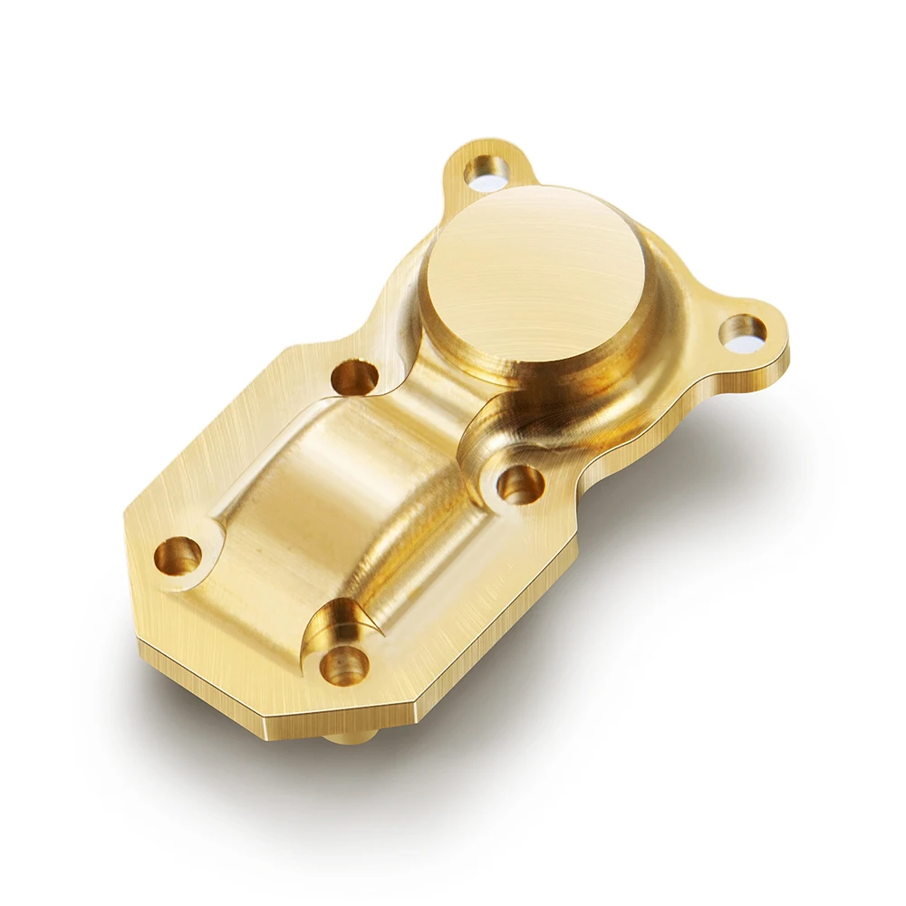 AXSPEED 1PCS Brass Diff Cover Front Rear Differential Axle Housing for 1/24 RC Crawler Car Axial SCX24 All Series Parts