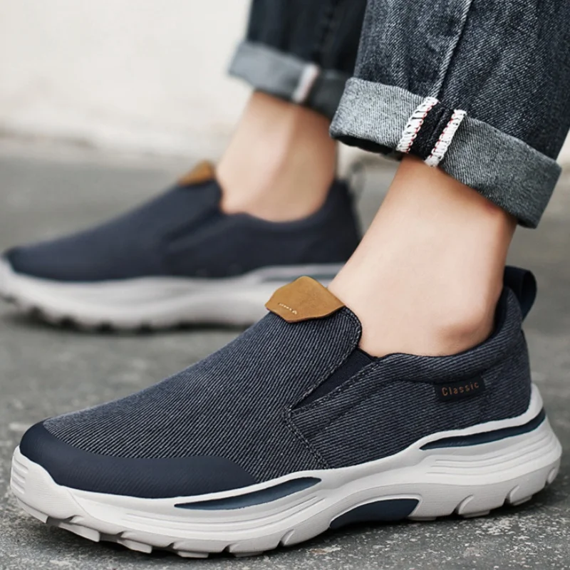 

Large Size Outdoor Men's Casual Canvas Shoes Vulcanize Shoes 2025 Summer Fashion Luxury Style Designer Breathable Men Sneakers