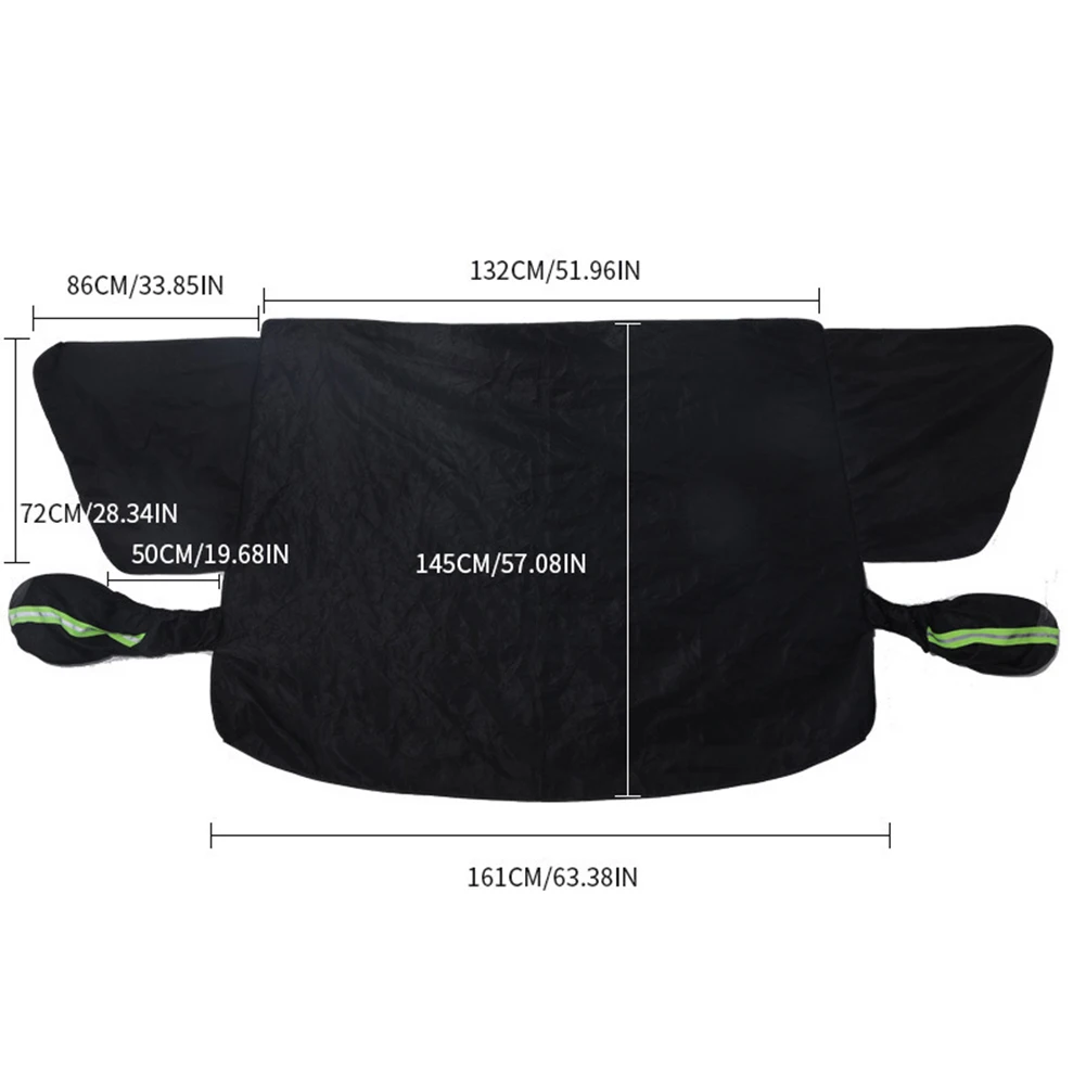 المغناطيسي رشاقته زجاج السيارة الأمامي غطاء الثلوج أكسفورد القماش الشتاء الزجاج الشمس قناع مقاوم للماء السيارات ظلة غطاء للثلج الجليد
