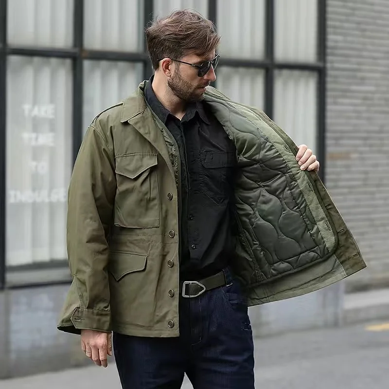 

Military Outdoor M43 M65 Field Trench Coat Men's Slim Tactical Clothing Spring and Autumn Tooling Jacket