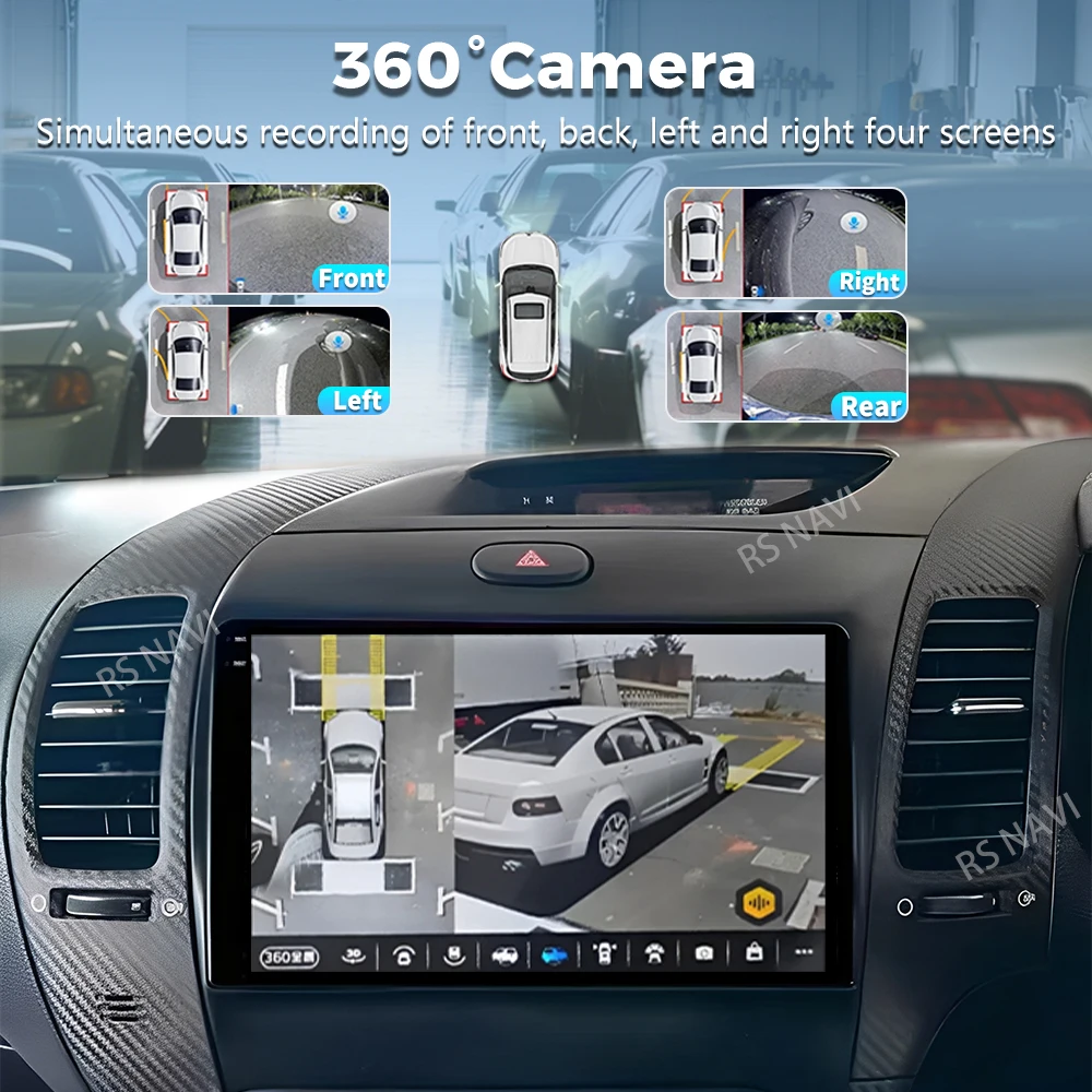 التوصيل والتشغيل أندرويد 15 Carplay Auto لكيا K3 سيراتو فورتي 2013 - 2017 RHD راديو السيارة لتحديد المواقع مشغل فيديو الوسائط المتعددة 2din DVD
