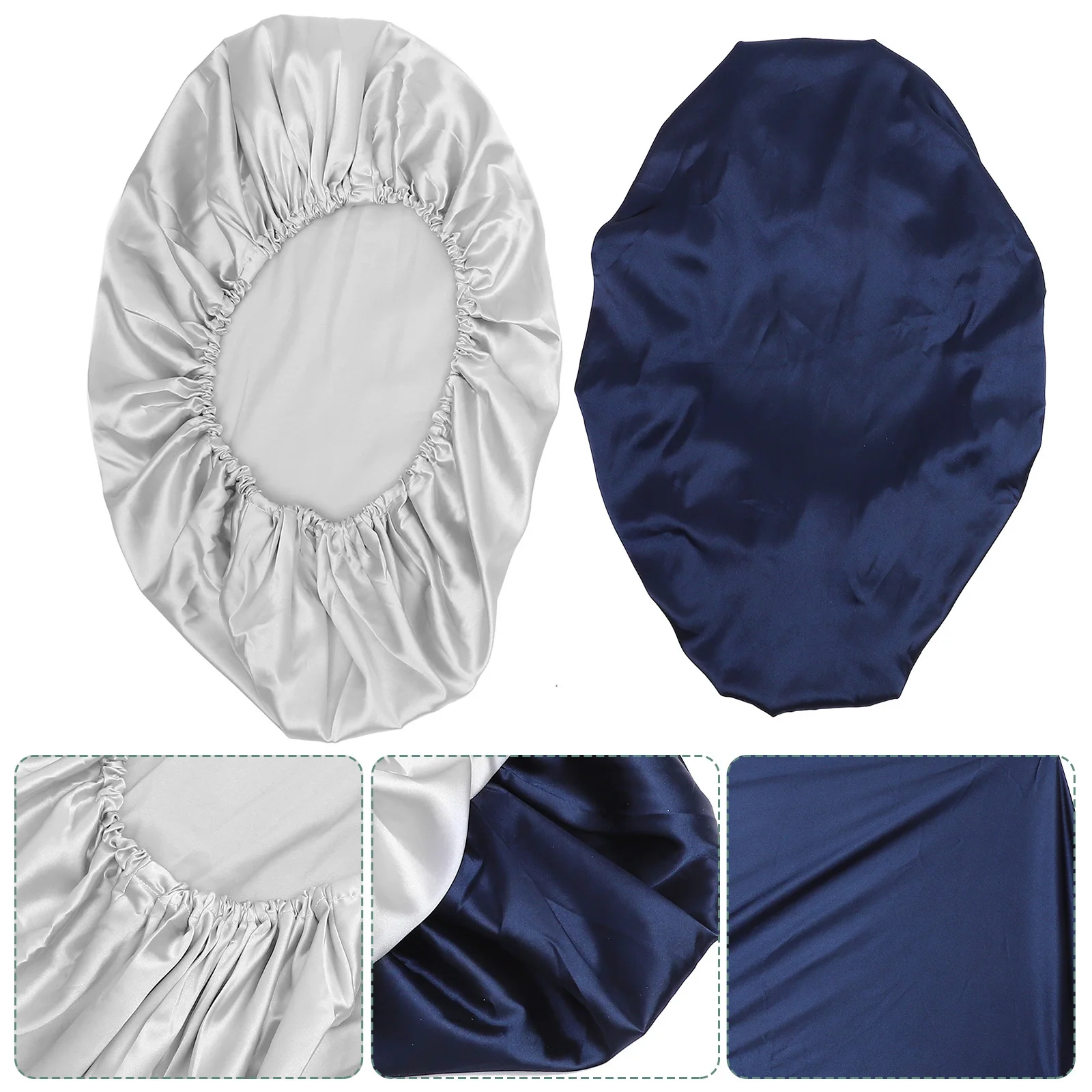 

2Pcs Bassinet Sheets Imitation Silk Fitted Cradle Mattress Covers Baby Crib Mattress Pads Breathable Comfortable