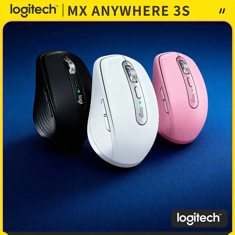 

Компактная мышь Logitech MX Anywhere 3S, эргономичный дизайн, перезаряжаемая, с быстрым прокруткой для портативных ПК Mac