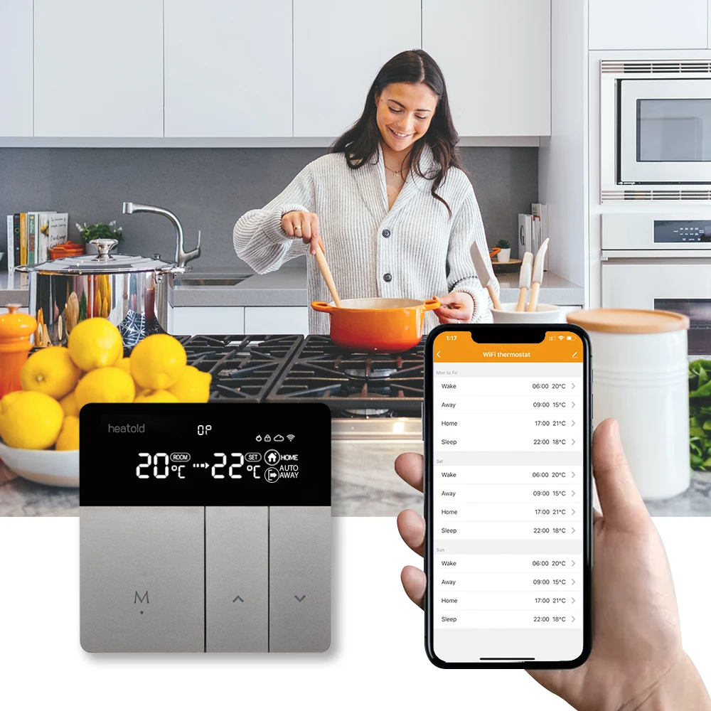 Tuya WiFi الذكية ترموستات التدفئة الكهربائية الكلمة TRV المياه الغاز المرجل درجة الحرارة صوت تحكم عن بعد لجوجل المنزل اليكسا