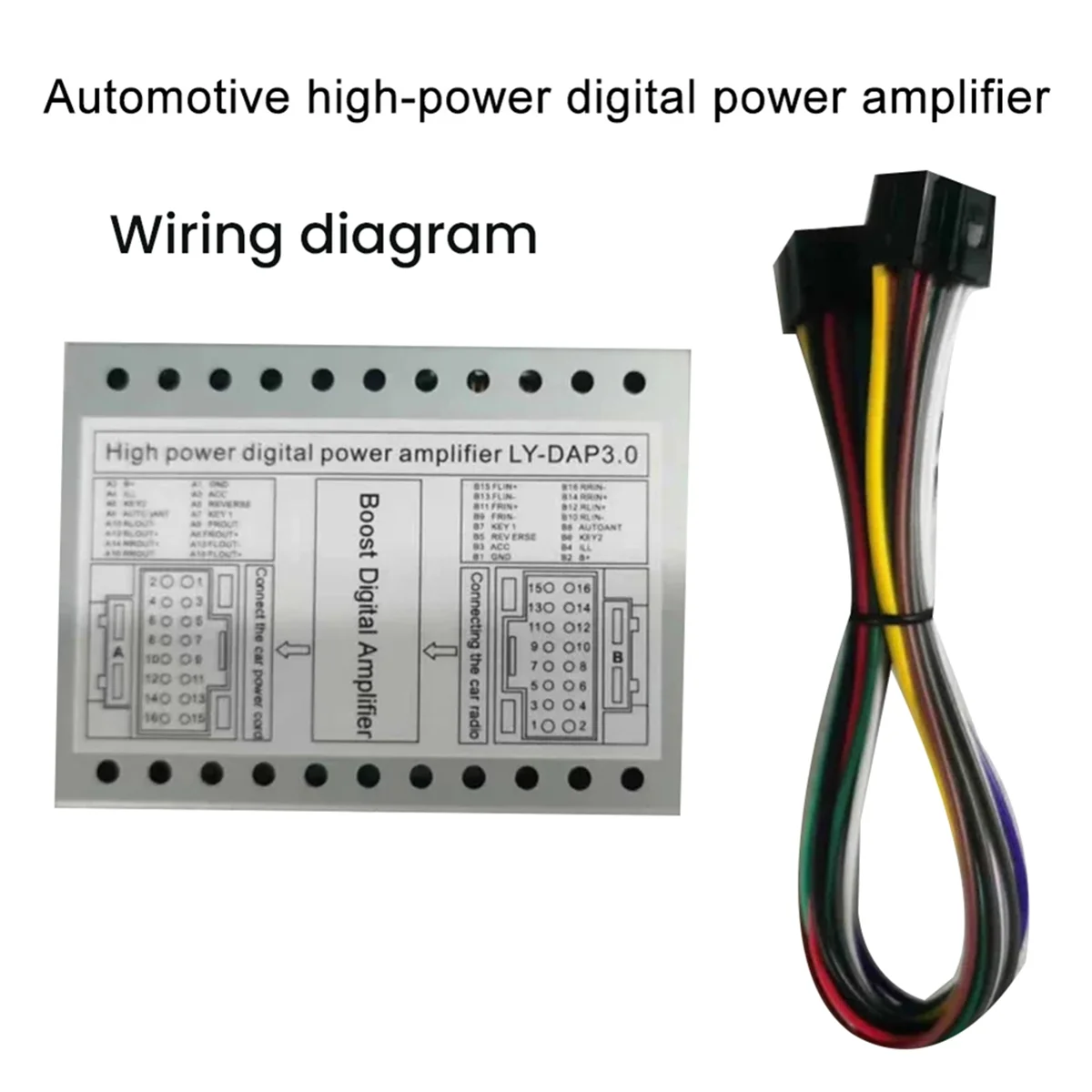 Amplificador Digital de alta potencia para coche, dispositivo de navegación para coche, Android, pantalla grande