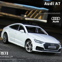 Modelo de coche de aleación Coupé AUDI A7 1:32, vehículos fundidos a presión, juguetes de Metal, simulación de sonido, luz, coche, regalo para niños, adorno coleccionable