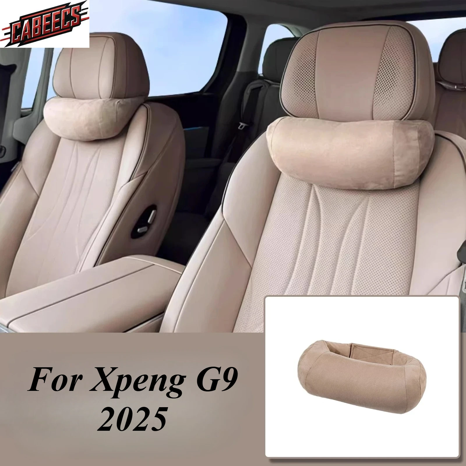 

Для Xpeng X9 2025 автомобильная подушка для шеи, подголовник, замшевая удобная подушка для сиденья, поясничное кольцо, поддержка внутренних сидений, аксессуары