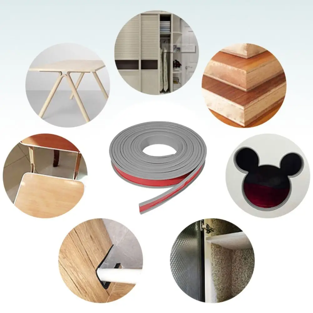 U-shaped Furniture Edge Banding Strip Stick Firmly Extensive Use Edge Banding Sealing Tape Arbitrary Cutting TPE