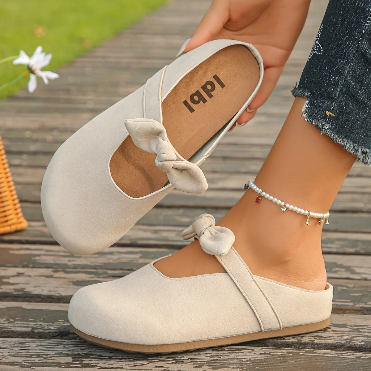 Plus Size Women's Shoes, Sizes 41 To 43, Wide and Fat Feet, Summer 2026 New Style Sandals, Closed-toe Slip-ons, Flat Shoes