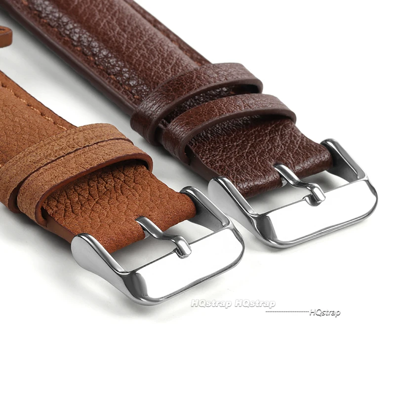 18mm 20mm 22mm Echtes Leder Uhrenarmband mit Mattarmband Retro Schwarz Braun Kaffee Herren Damen Armband Armband Ersetzen für Seiko – Detail 7