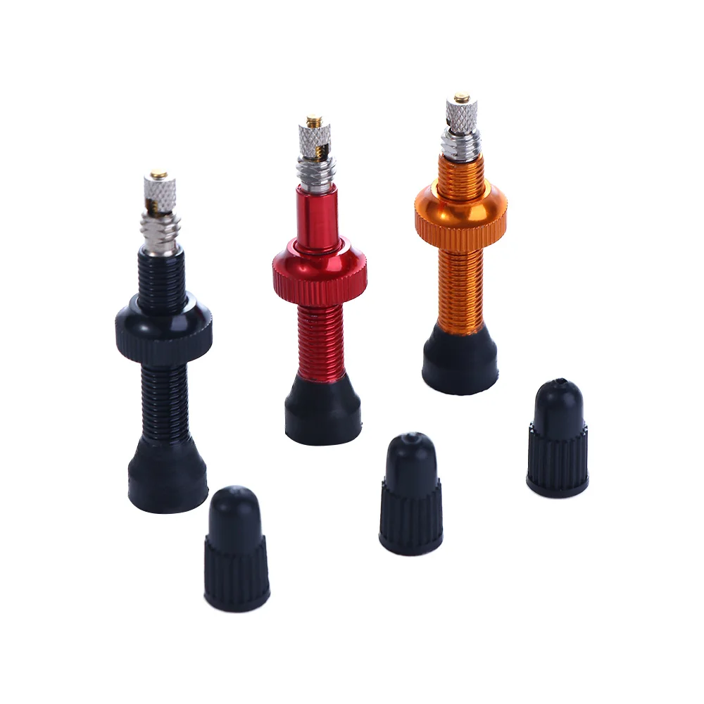 Bicycle Presta Valve for Road MTB, Tubeless Tires, Brass Core, Alloy Stem, Tubeless Rim, Nipples, 48mm, 60mm, 1pc