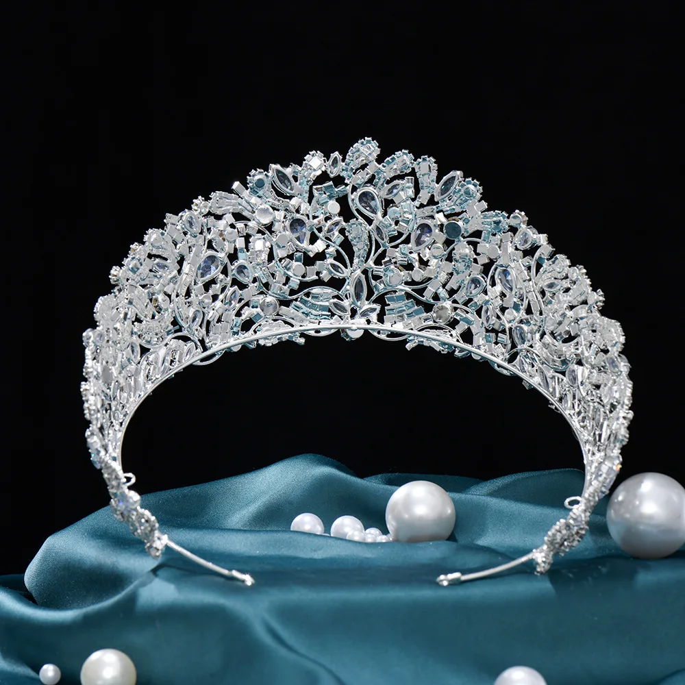 Women Party Hair Jewelry Vintage Luxury Rhinestone Wedding Zircon Hair Accessories