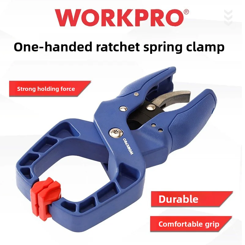 

workproQuick Ratchet Plastic Clamps Extra Large Nylon Clip Powerful Wood Working Retainer Woodworking Tool G Type 1 " 2" 4"