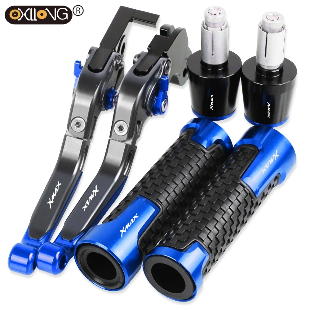 

X MAX Motorcycle Accessories For YAMAHA XMAX X-MAX 300 all years Adjustable Foldable Brake Clutch Levers Handlebar Hand Grip End