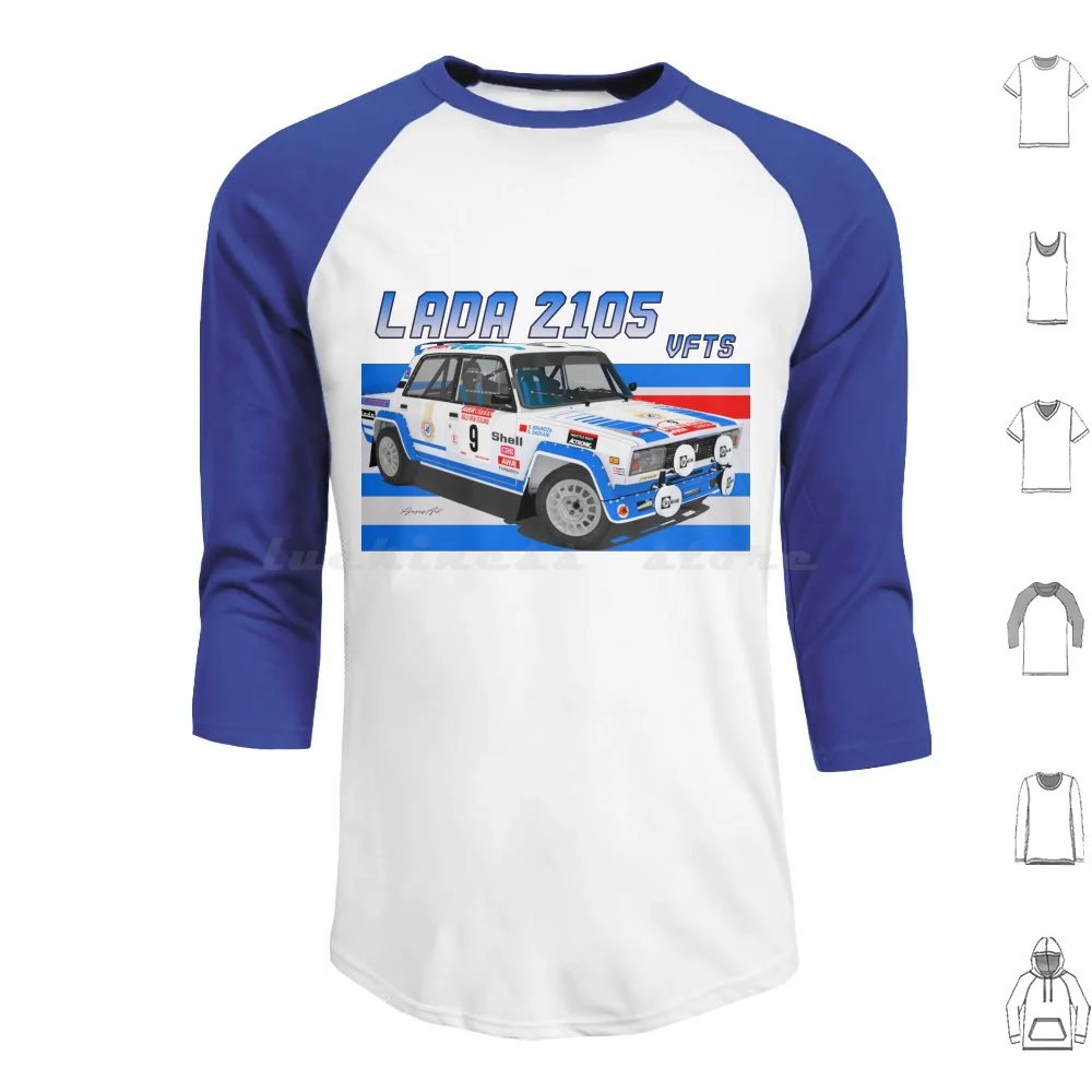 Lada 2105 Vfts Hoodie cotton Long Sleeve Rs200 Grpb Group B Rally Wrc 80s Turbo 2105 037 Rally 5 Vfts Groupb Lada