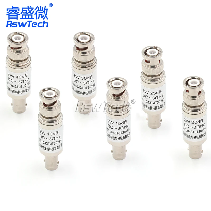 

1PCS 2W Straight BNC-JK Coaxial RF Attenuator ,DC to 3GHz,1db,3db,6db,10db,15db,20db,25db,30dB,40db