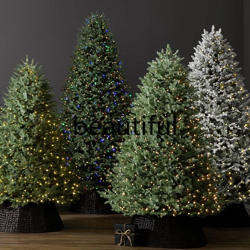 

PE Christmas tree new high-end home living room ornament Christmas encrypted luminous simulation decorative tree