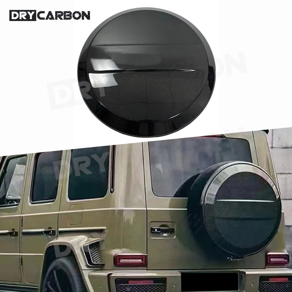 

Carbon Fiber B Style Car Spare Wheel Tire Trim Cover Rear Body Kits For Mercedes Benz G Class W463 W464 G500 G63 1998-2023