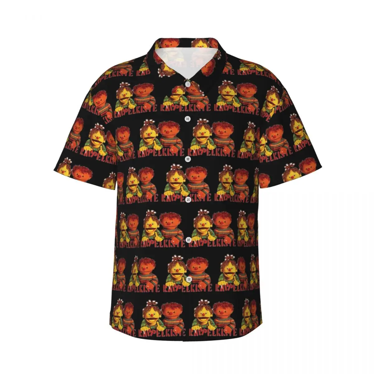 

Ratz Und Rube Rappelkiste Мужские рубашки Гавайская рубашка с коротким рукавом Повседневные топы с лацканами для летнего пляжа