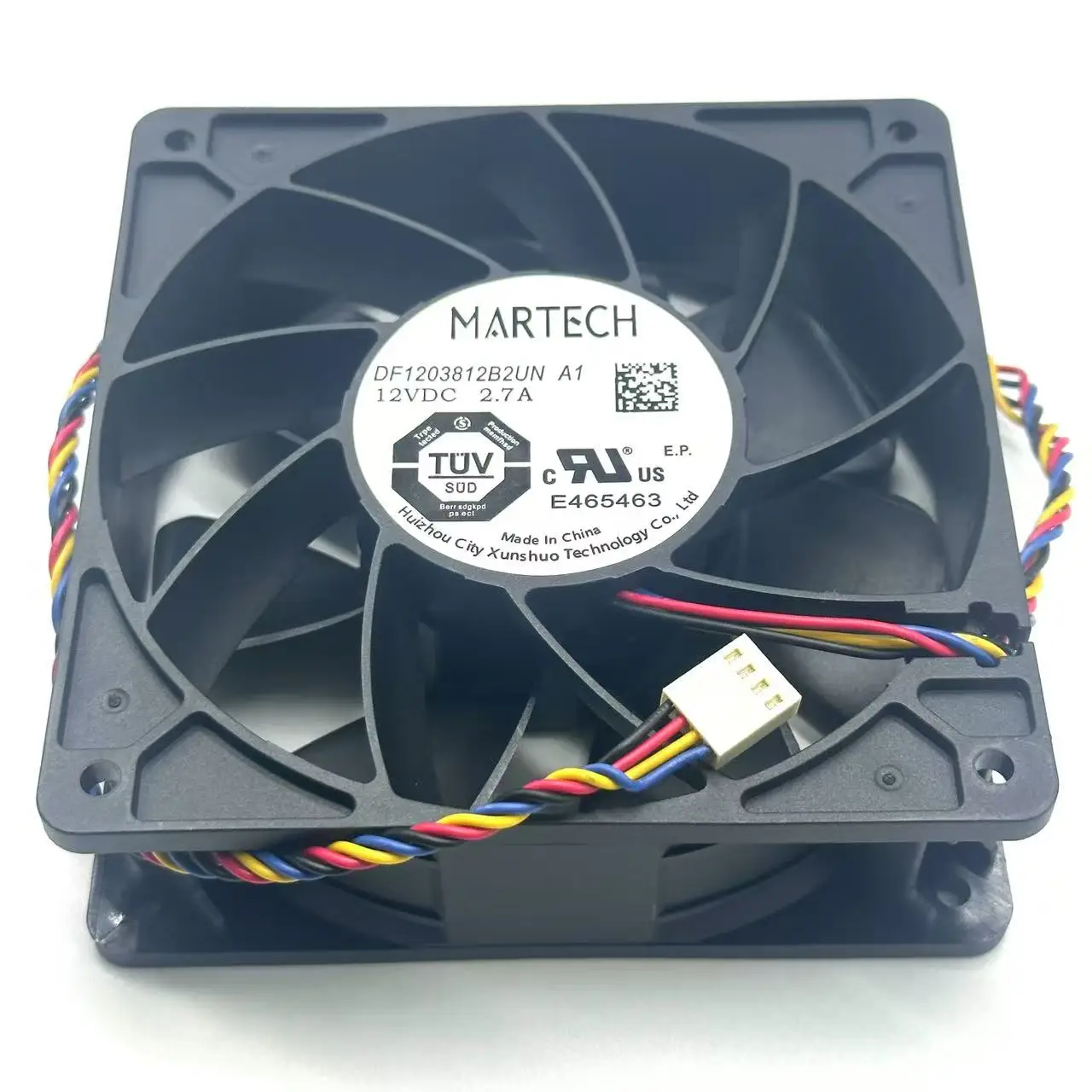 

MARTECH DF 1203812 B2UN A1 DC 12 В 2,7 А 120x120x38 мм 4-проводной охлаждающий вентилятор для сервера