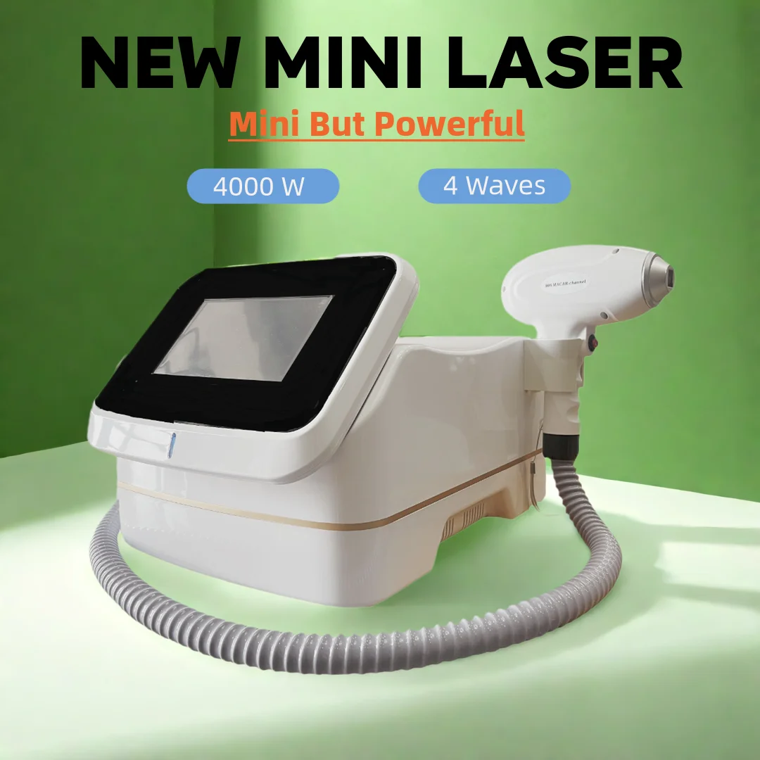 

4 волны профессиональный мини-диод ледяной титановый лазерный аппарат для удаления волос на теле 808 нм устройство CE женский 3000 Вт 4000 Вт