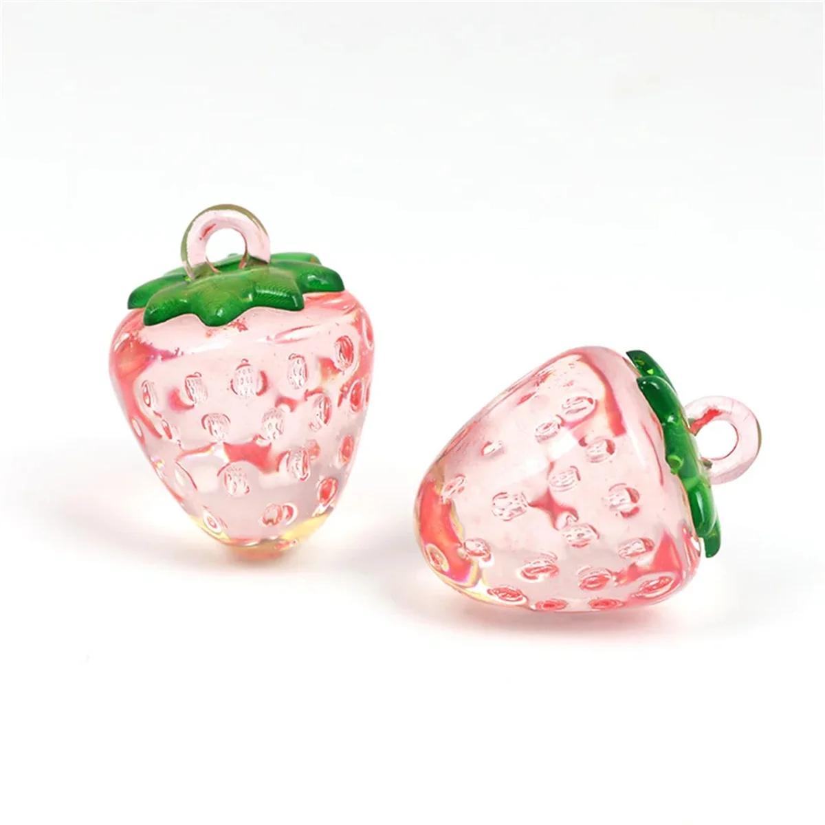 CH57 5Pcs Acrylic Strawberry Beads Beautiful Multicolor Beads Handmade Diy Necklace Bracelet Jewelry Handmade Beads Accessories
