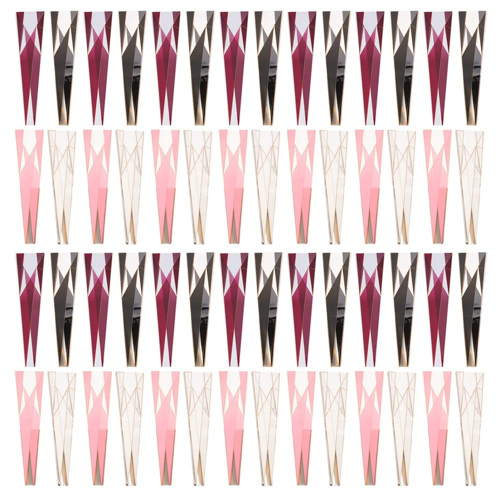 

200pcs Rose Lightweight Practical Bouquet Wrapping Sleeves Pink White Black Red Colors Florist Supplies