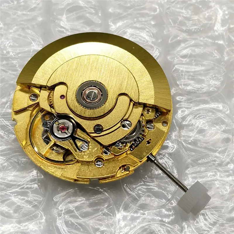 Mechanical Watch Movement Parts 2824-2 Automatic Mechanical Movement Parts, Gold/White,Single Date At 3 O' Clock Silver