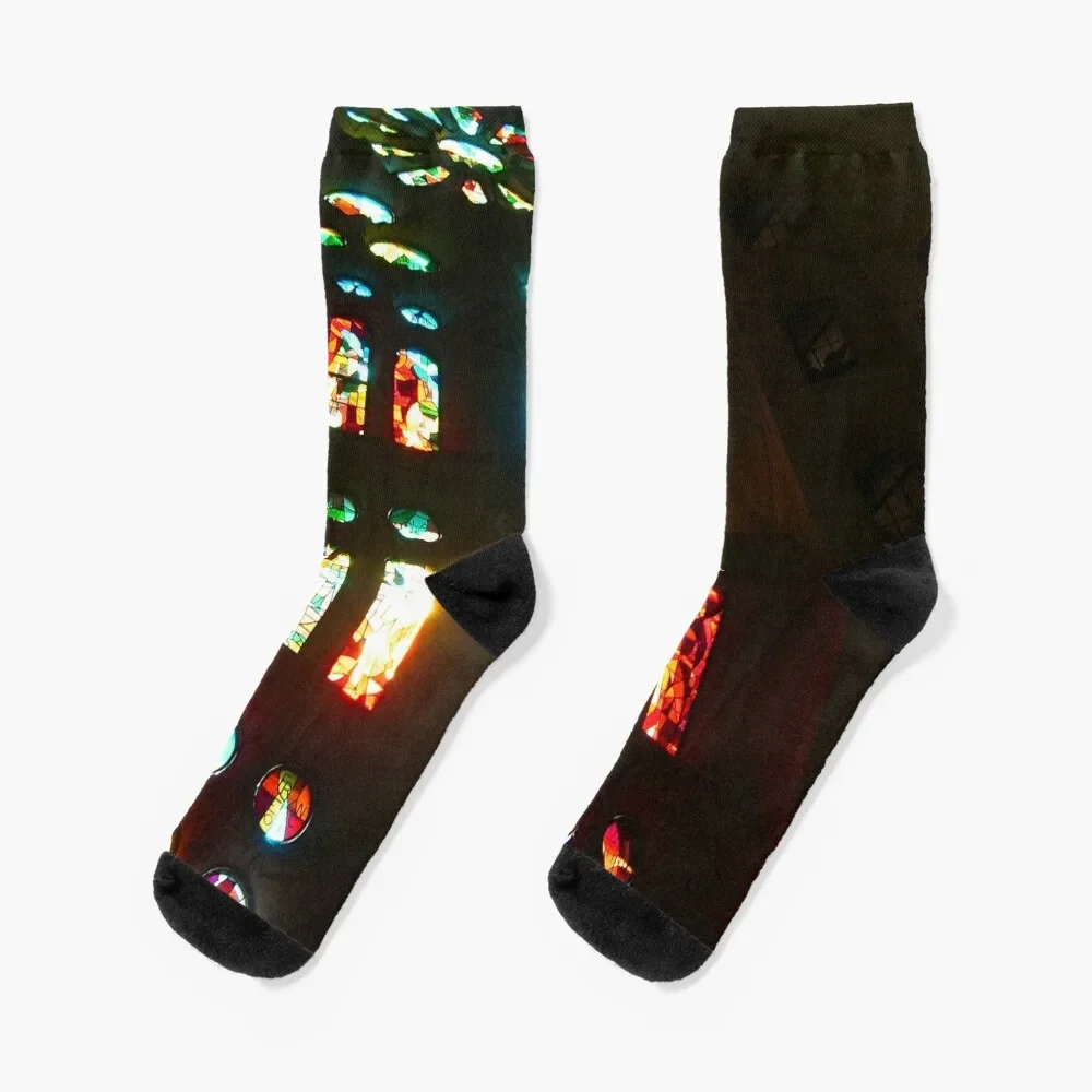 

Sagrada Familia III Socks with print bright garter christmas gifts Novelties Socks Woman Men's