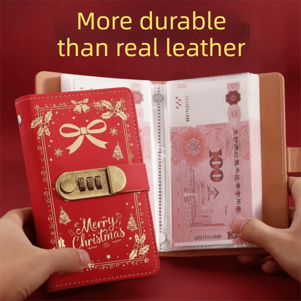 PU Material Banknote Storage Book 100 Banknotes Capacity Stamp Holder Pockets Money Collection Book Banknote Photo Sleeves