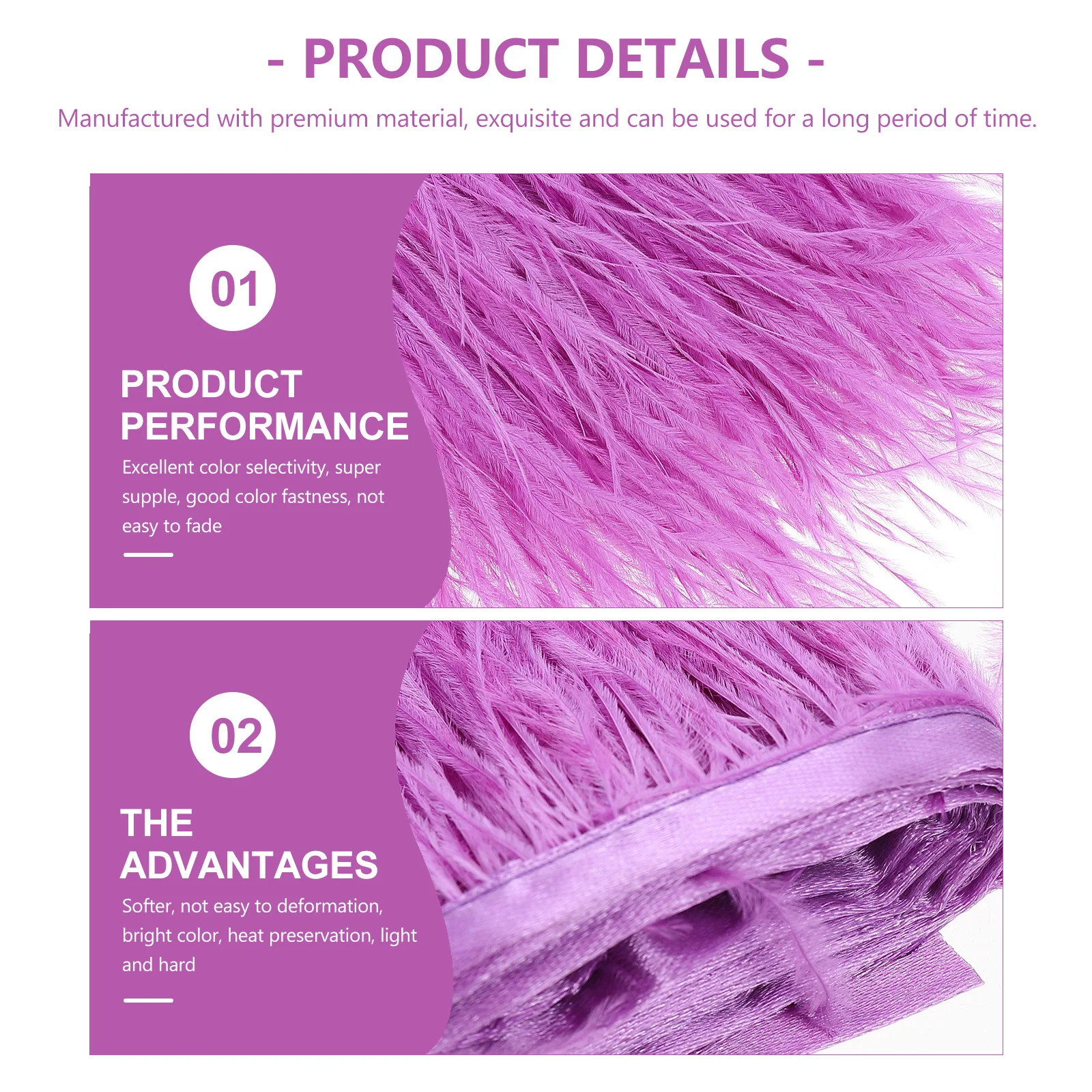 

Fringe Trim Ostrich Plume Cloth Diy Clothes Accessories Apparel Sewing Material Wedding Dress Decor Craft Trimming