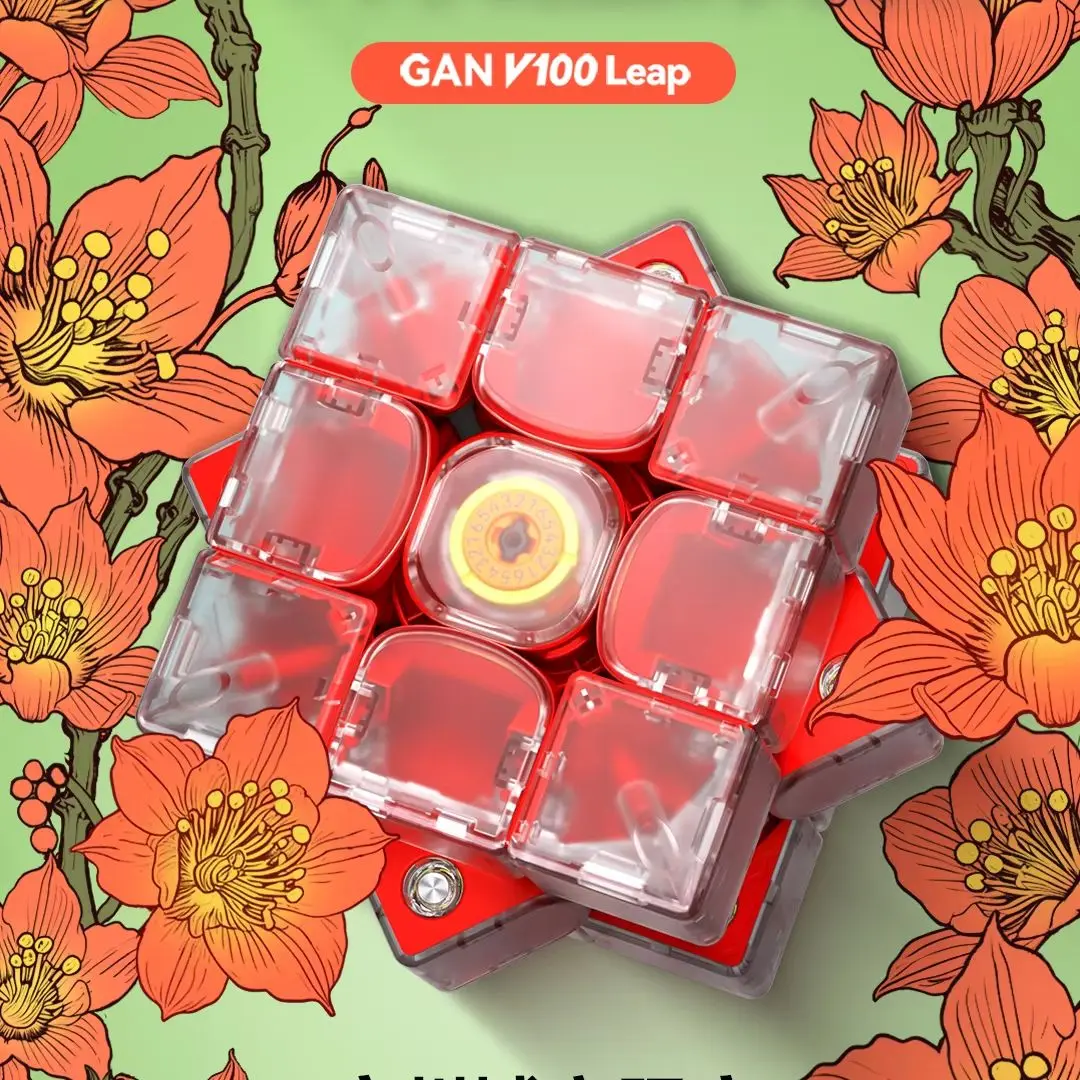 Limited edition GAN V100 Leap 3x3x3 Magnetic Magic Speed Cube Stickerless Professional Smooth Cubo Magico Puzzle for Children