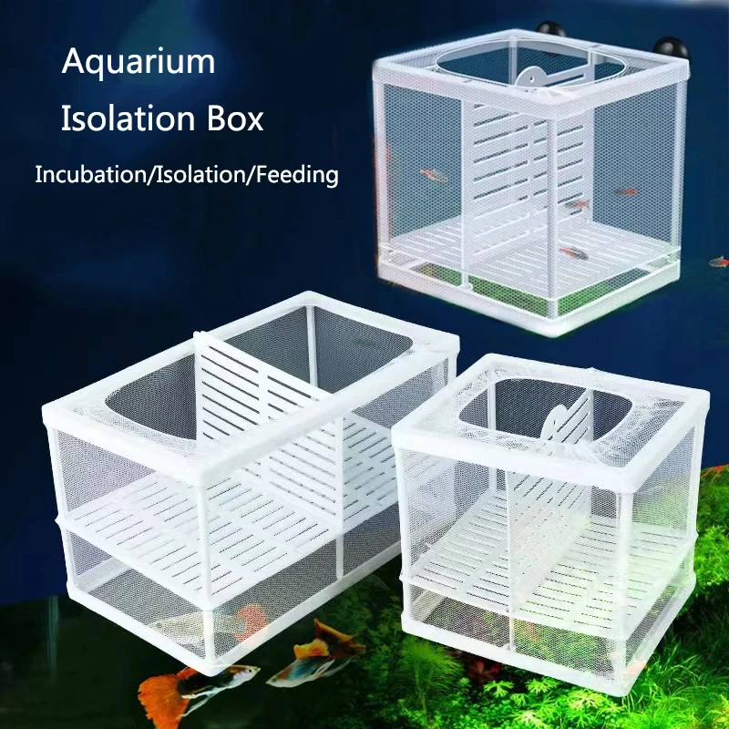 

Aquarium Isolation Box Fish Tank Isolation Net Incubation and Breeding Box Juvenile Fish Feeding Coarse Dense Protective Net